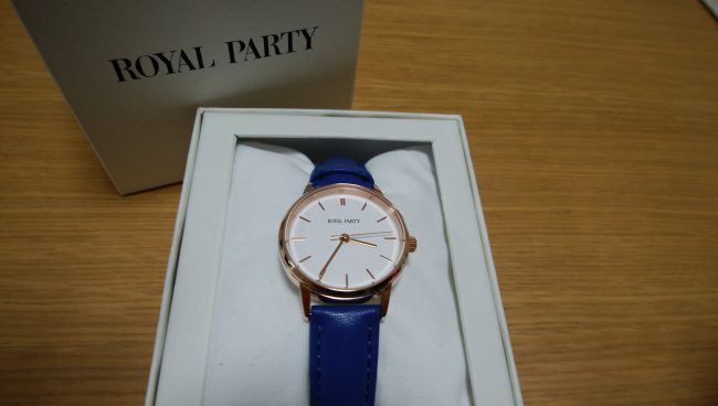 ROYAL PARTY 腕時計【青ベルト】購入レビュー☆【おすすめ・フォーマル